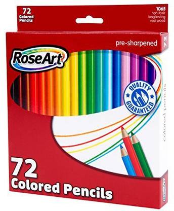 Rose Art RoseArt Colored Pencils, 72-Count, Assorted Colors, Packaging May Vary (CYM79)
