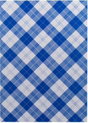 ColorSplash A4 blue checks design printed paper