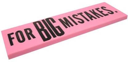 BIG MISTAKES Eraser