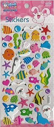 BCmini Large Puffy Stickers Fish