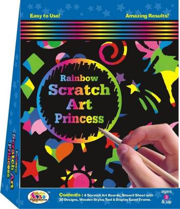 Ekta RAINBOW SCRATCH ART PRINCESS