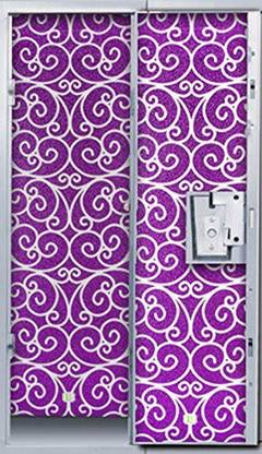 Locker Lookz Locker Wallpaper - Purple Glitter Scroll