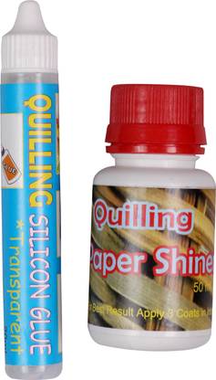 Twisha Quilling Paper Shiner And Silicon Glue