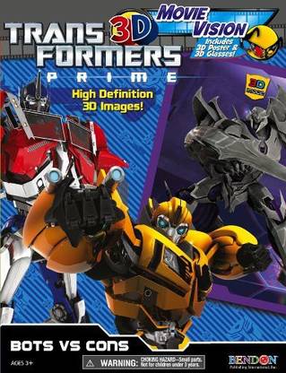 Bendon Inc Transformers Prime 3D Movie Vision Book