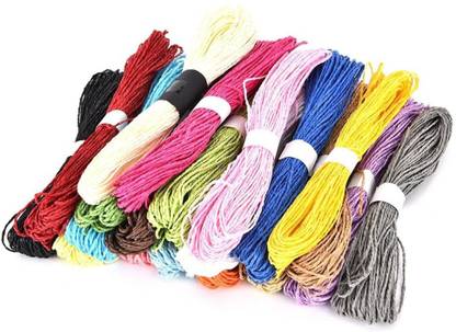 Shrih Set Of 20 Colorful DIY Paper Rope Threads
