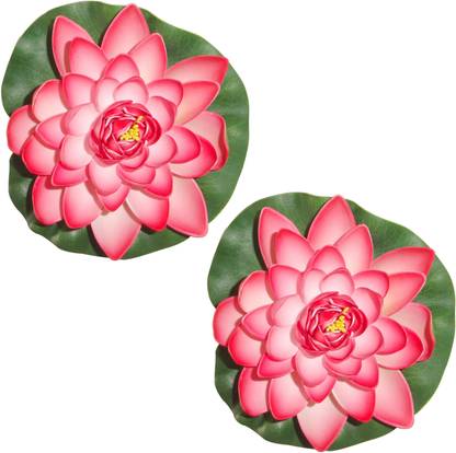 Muhil Floating Lotus Large Light Red Lotus Artificial Flower