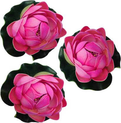Muhil Floating Lotus Medium Pink Lotus Artificial Flower