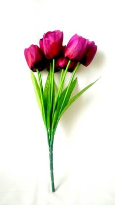 Sai Collections Purple Tulips Artificial Flower