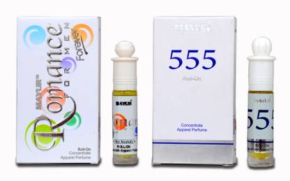 MAYUR Romance and 555 (2pcs of 8ml) Floral Attar
