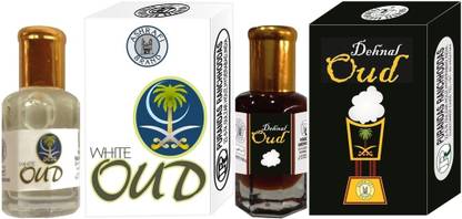 Purandas Ranchhoddas PRS White-Oud & Dehnal-Oud Attar 6ml Each Herbal Attar