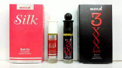 MAYUR Combo(Silk+3xxx Black) Floral Attar