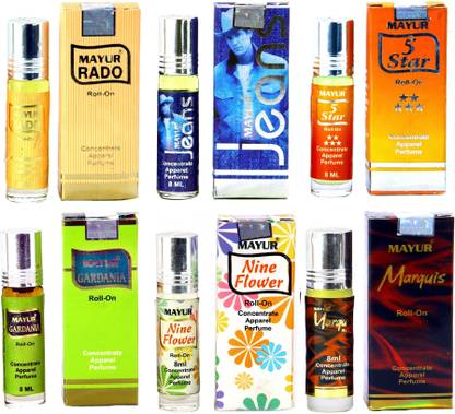 MAYUR Fancy Fragrance gift set(6pcs of 8ml) Floral Attar