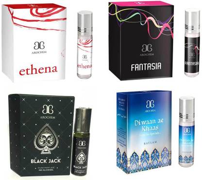 AROCHEM Deewan ae khas Ethena Fantasia Black Jack Combo Floral Attar