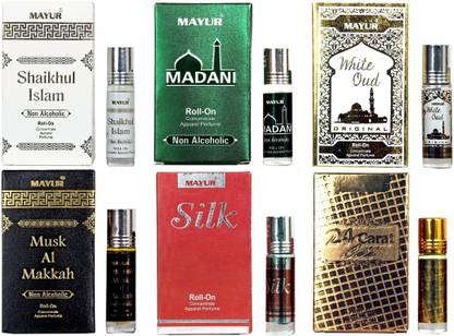 MAYUR Different Arabian Fragrances Of 8 ml Each Floral Attar