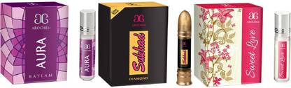 AROCHEM Sukhad Sweet love Aura Combo Floral Attar