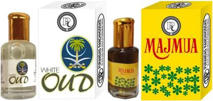Purandas Ranchhoddas PRS White-Oud & Majmua 6ml Each Herbal Attar