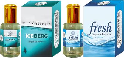 Purandas Ranchhoddas PRS Iceberg & Fresh Attar (12ml Each) Floral Attar