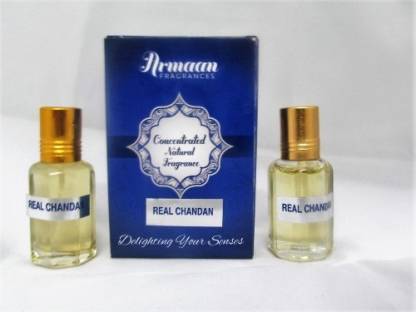 Armaan Real Chandan ( Two Pcs Set) Natural Fragrance Floral Attar