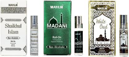 MAYUR Different Arabian Fragrance(3pcs of 8ml) Floral Attar