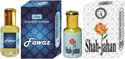 Purandas Ranchhoddas PRS Fawaz & Shah-Jahan 12ml Each Herbal Attar