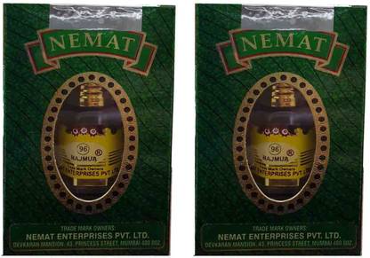 NEMAT Majmua 96 5ml Pack of 2 Roll On From Nemat Enterprises Floral Attar