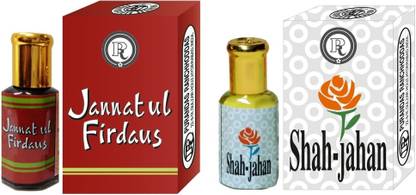 Purandas Ranchhoddas PRS Jannatul-Firdaus & Shah-Jahan 12ml Each Herbal Attar