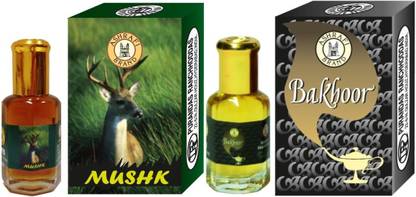 Purandas Ranchhoddas PRS Mushk & Bakhoor Attar 6ml Each Herbal Attar