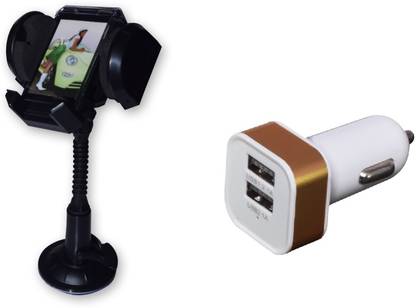 Auto Hub 1 Mobile Holder, 1 Car Charger Combo