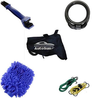 AutoSun Combo of Bike Accessories Set of 5 For Mahindra Kine Combo