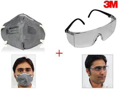 3M 1 Goggles, 1 Face Mask Combo