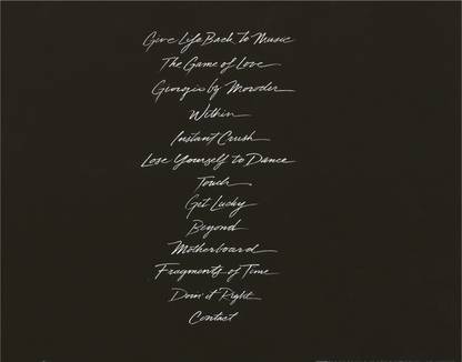 Random Access Memories Audio CD Standard Edition
