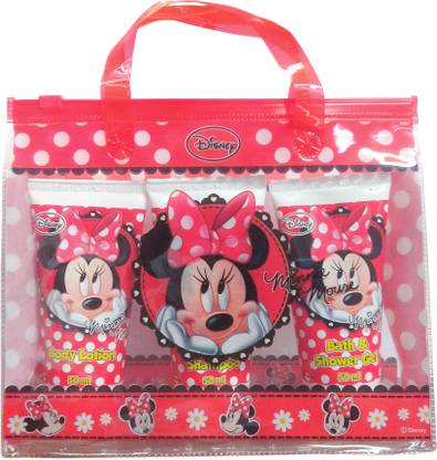 DISNEY Minnie Mouse Gift Pack(C.S.50ml, B&S.Gel 50ml, B.Lotion 50ml)