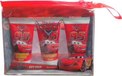 DISNEY Pixar Cars Lightning Mcqueen Gift Pack(C.S.50ml, B&S.Gel 50ml, B.Lotion 50ml)