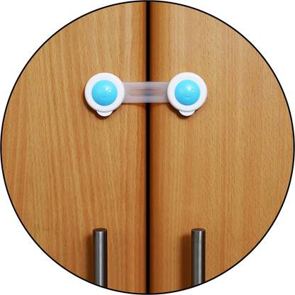 Safe-o-kid Flexible, 2-Side Open Short Multi-Purpose Child Safety Lock (Pack of 8)