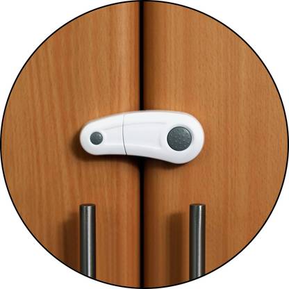 Safe-o-kid High Quality, Durable, Elegant Child Safety Cabinet Lock (Pack of 8)