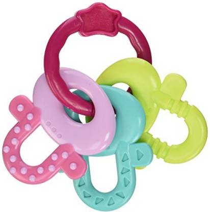 Bright Starts License to Drool Teether, Pretty in Pink Rattle