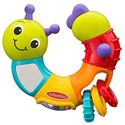 Infantino Topsy Turvy Twist and Play Caterpillar Rattle