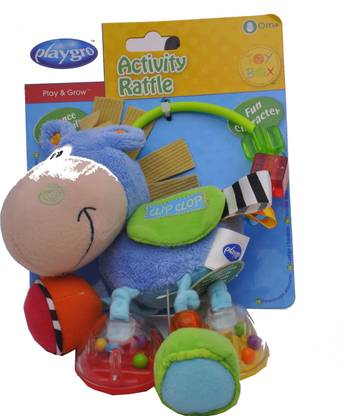 PLAYGRO Toy Box Clip Clop Act Rattle Rattle