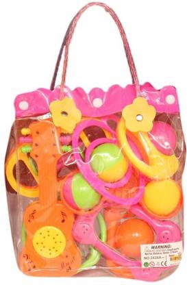 HOMESHOPEEZ Baby 8 Pcs Bag Rattle