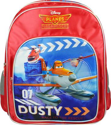 SIMBA Planes Grand Prix Fire Rescue School Backpack 16" Waterproof Shoulder Bag