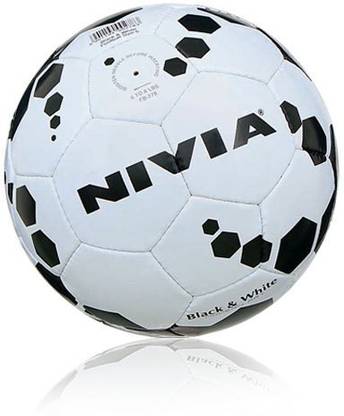 NIVIA Black & White Football - Size: 5