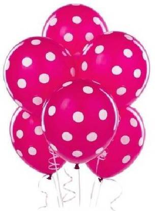 HOMESHOPEEZ Printed DOT-BALON-PNK-30 Balloon