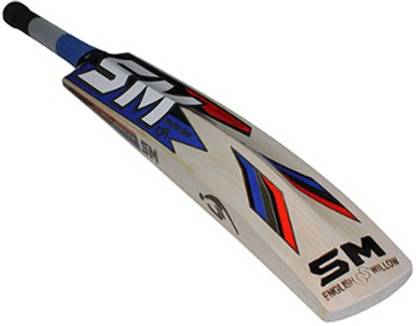 SM King of Kings English Willow Cricket  Bat For 15+ Yrs