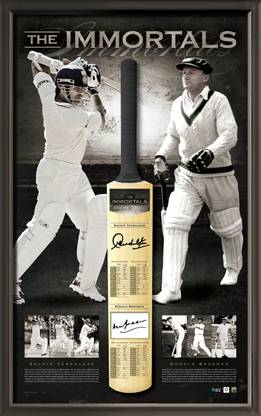 Collectabillia Sachin Tendulkar and Donald Bradman Personally Signed Bat