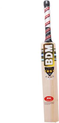 BDM Super Test 2000 Kashmir Willow Cricket  Bat For 15+ Yrs