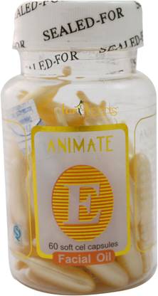 fortEENS 60 Vitamin E Facial (Yellow) Capsules Oil
