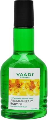 vaadi Aromatherapy Body Oil - Pure Lemongrass & Lily Oil
