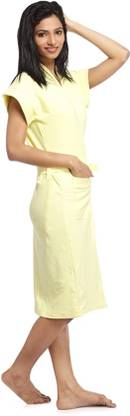 Superior Yellow Free Size Bath Robe