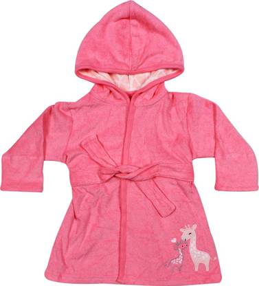OLE BABY Pink Free Size Bath Robe