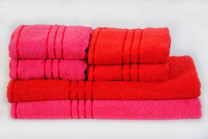 TRIDENT Cotton 380 GSM Bath, Hand Towel Set